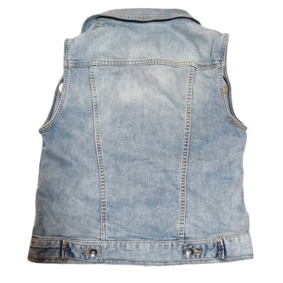 Merona Blue Denim Vest - Picture 2 of 4